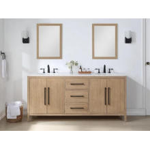 Commercial High Quality Double Sink Mirrored Bathroom Vanity